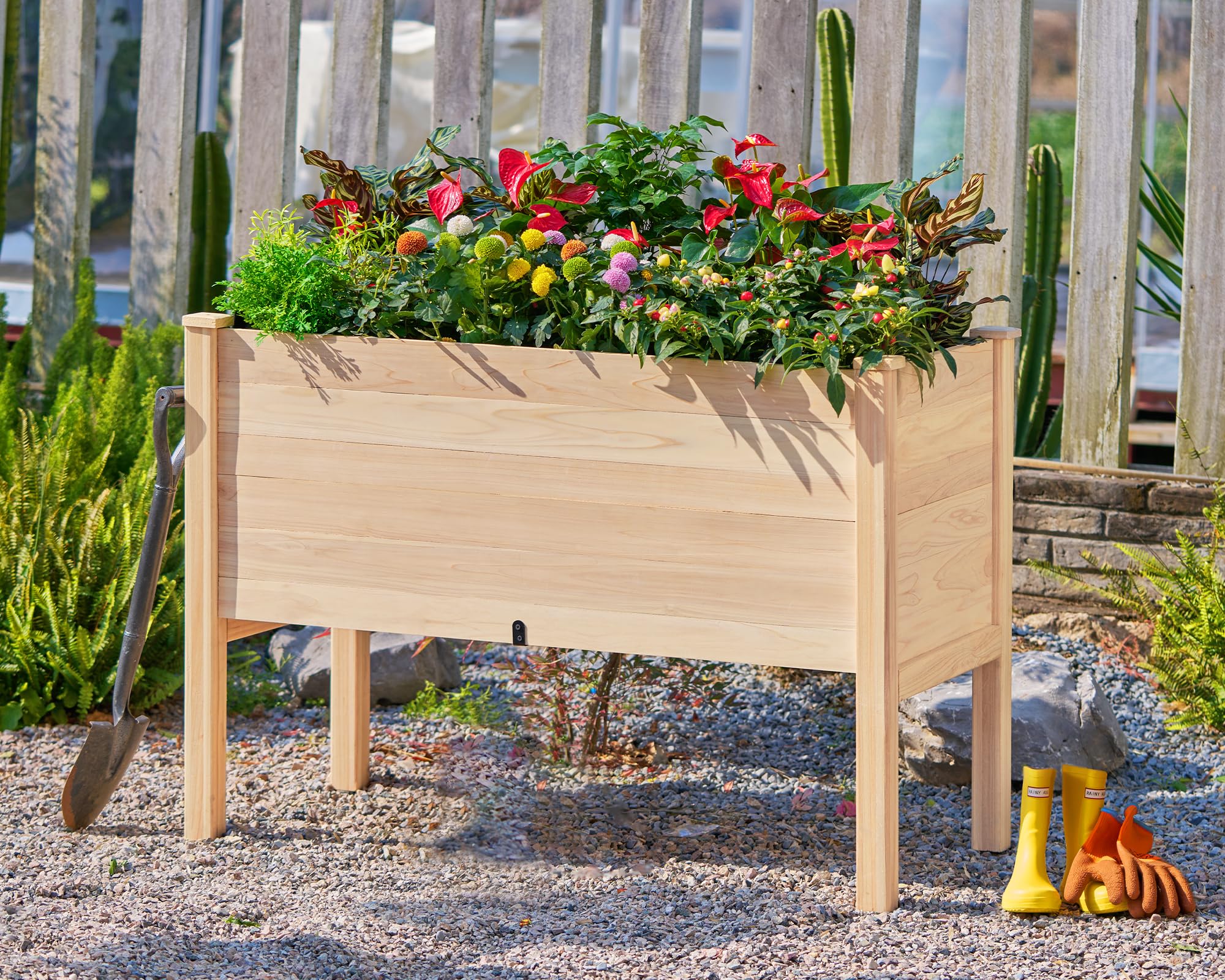 ゆか　露天鉱床　4ED*18枚&ATH*8枚セット Amazon.com: AMERLIFE 4x2 FT Raised Garden Bed, 18 Inch Elevated